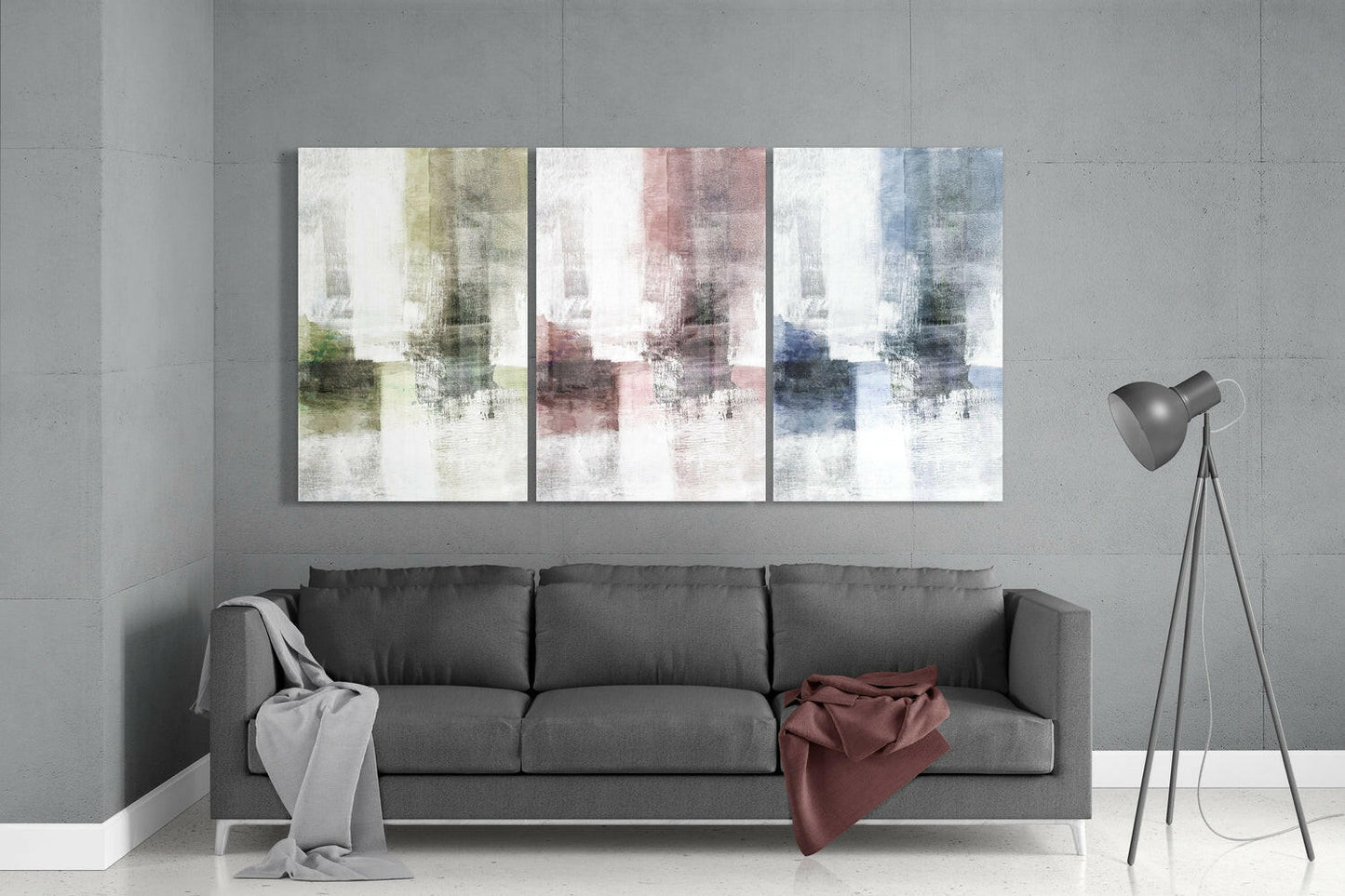 Pastel Colors Glass Wall Art