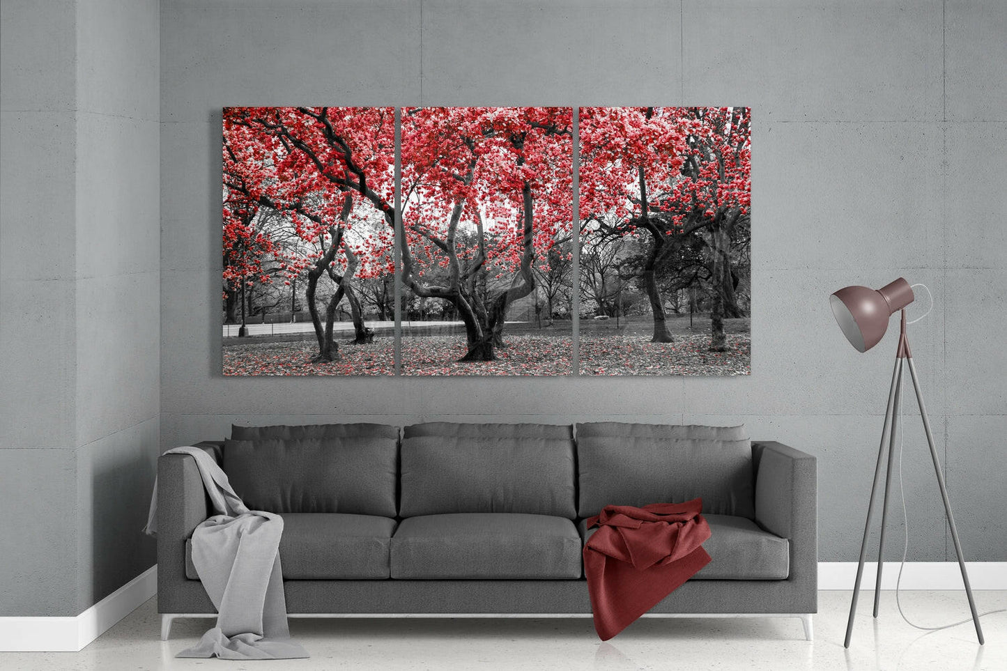Spring Trees Glass Wall Art
