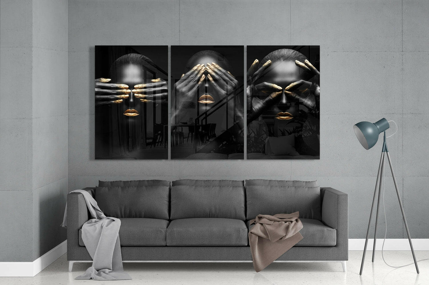 Woman Glass Wall Art