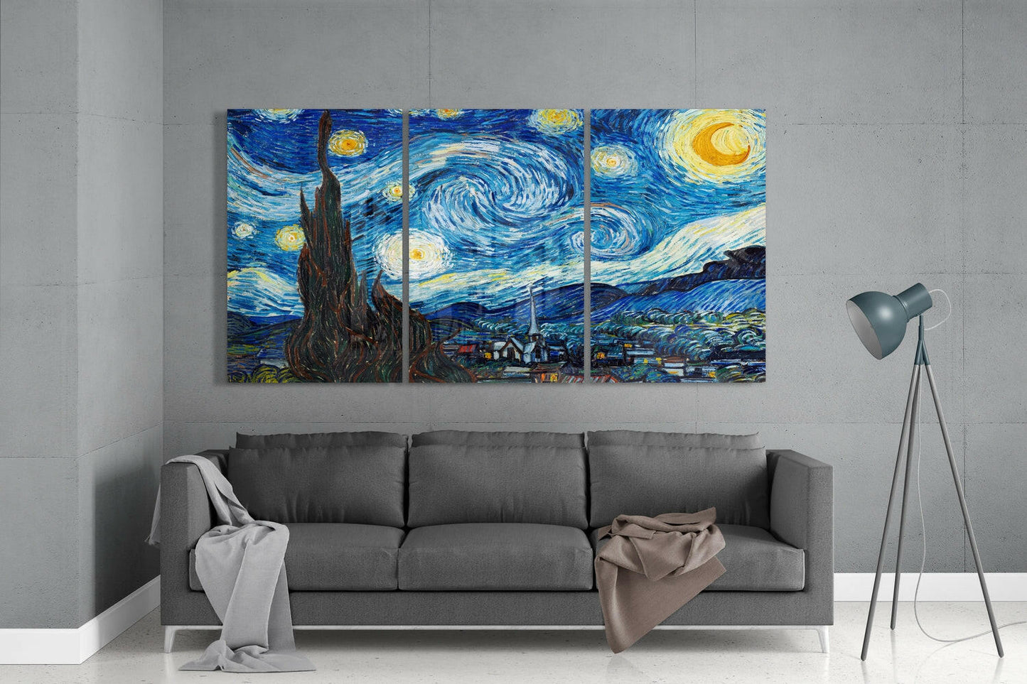 Van Gogh The Starry Night Glass Wall Art