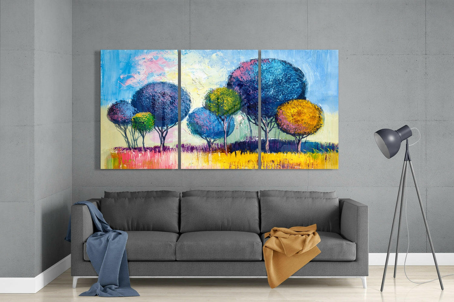 Candy Trees Glass Wall Art