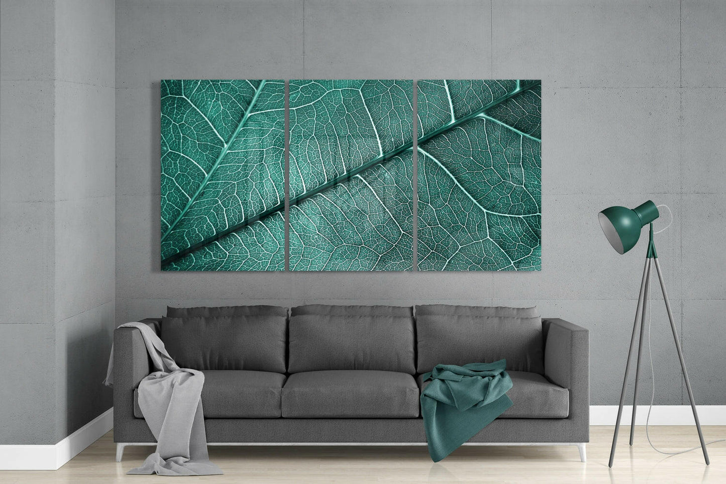 Leaf Texture Glass Wall Art