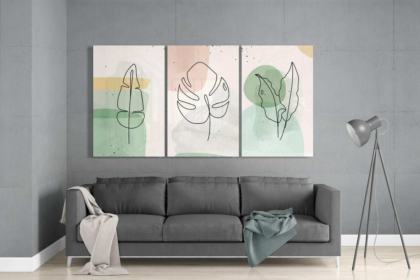 Abstract Shapes 8 Glass Wall Art