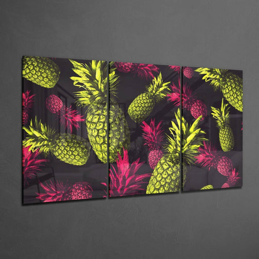 Pineapple Glass Wall Art