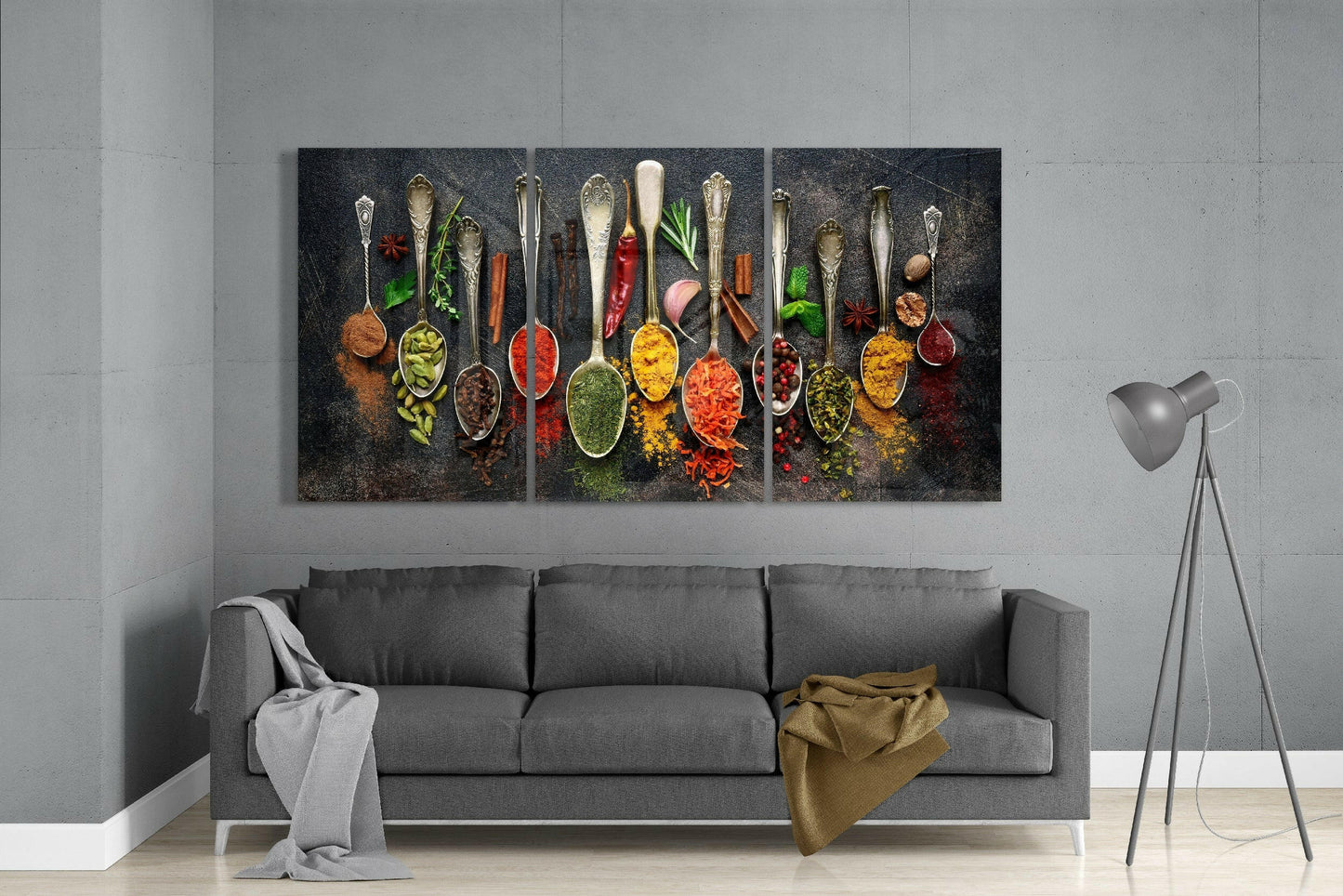 Spices Glass Wall Art