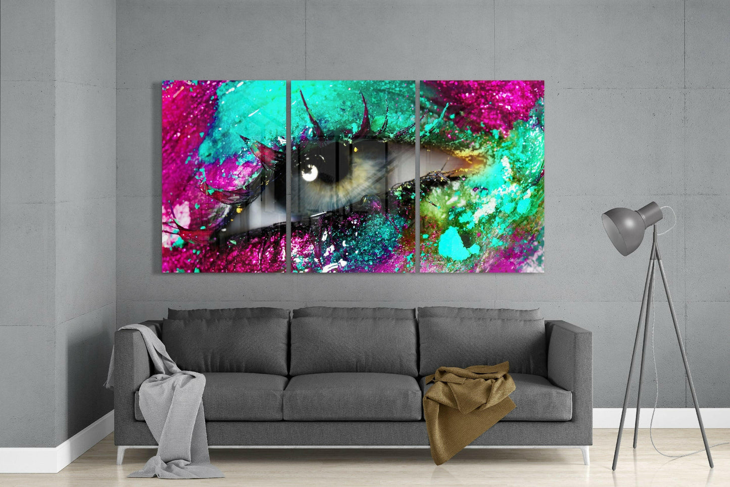 Eyelash Glass Wall Art