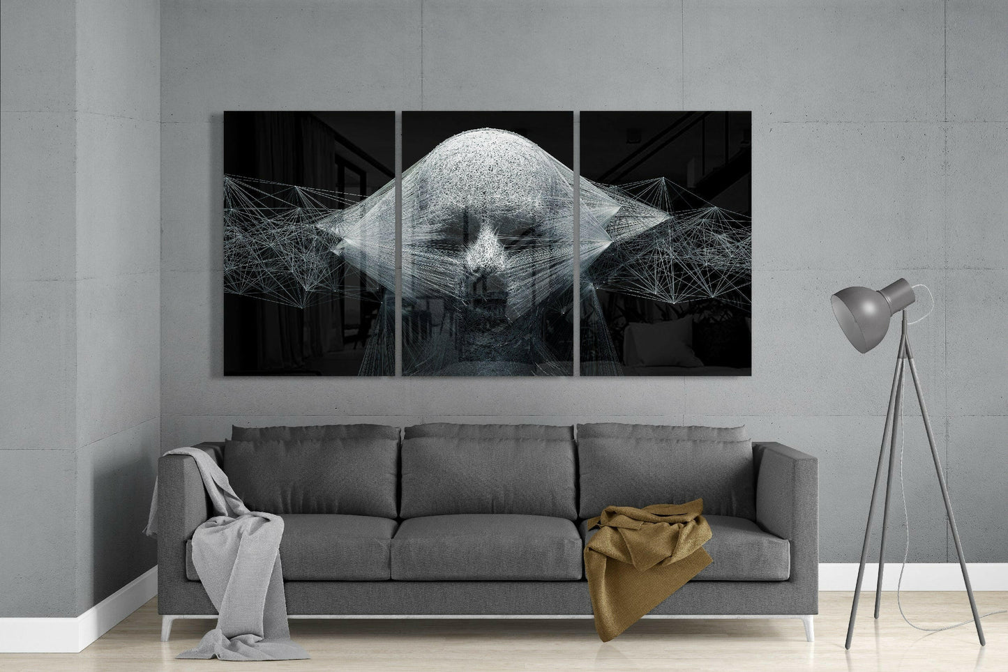 String Glass Wall Art