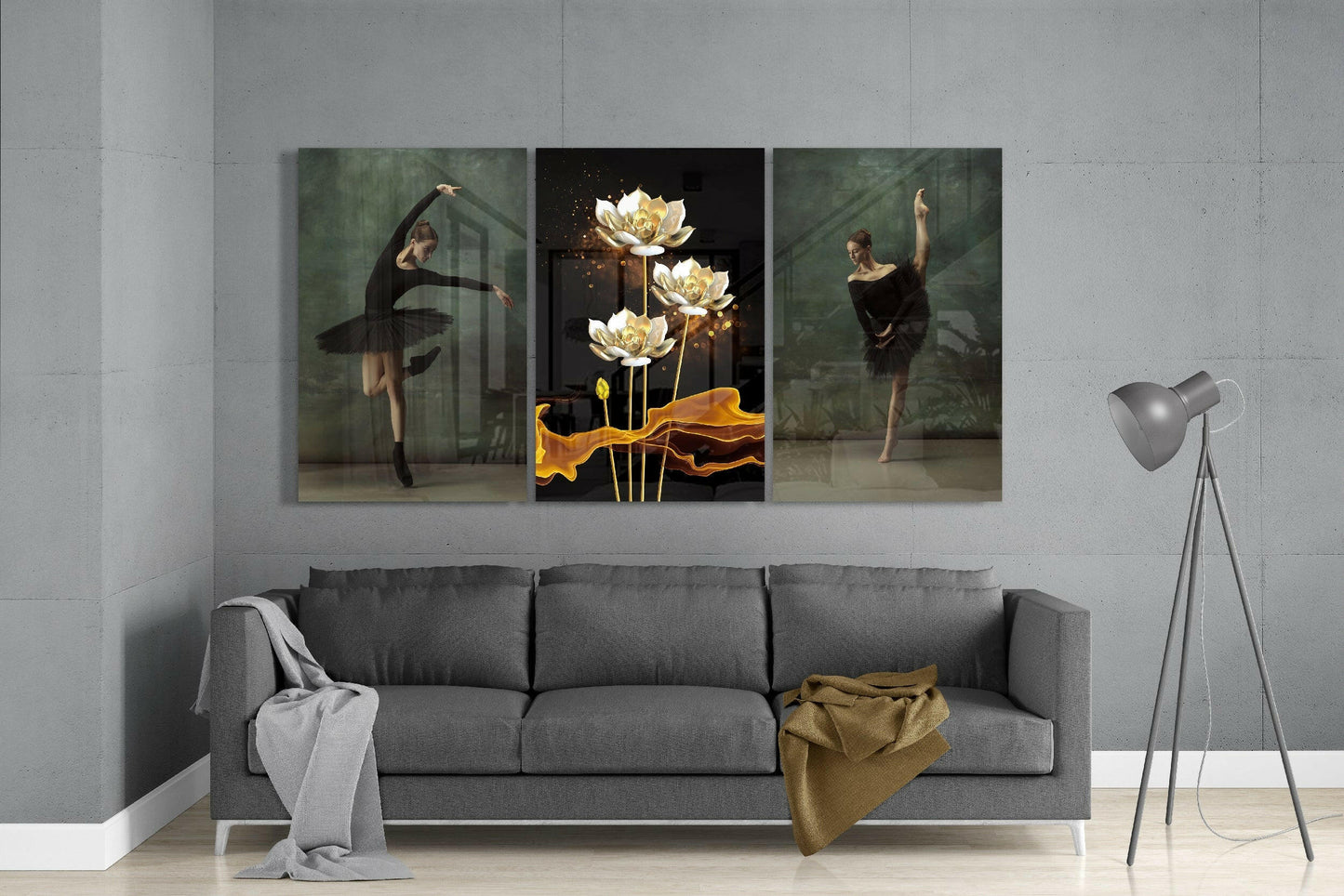 Ballerina Glass Wall Art