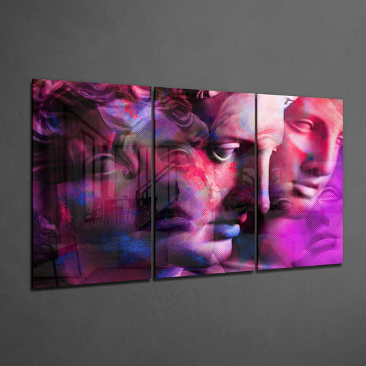 Statue Glass Wall Art