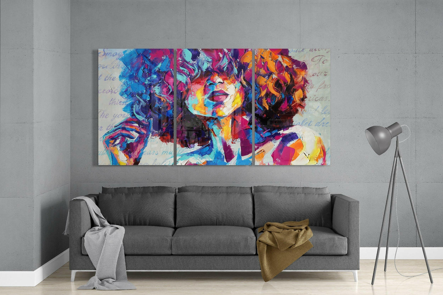 Curly Glass Wall Art