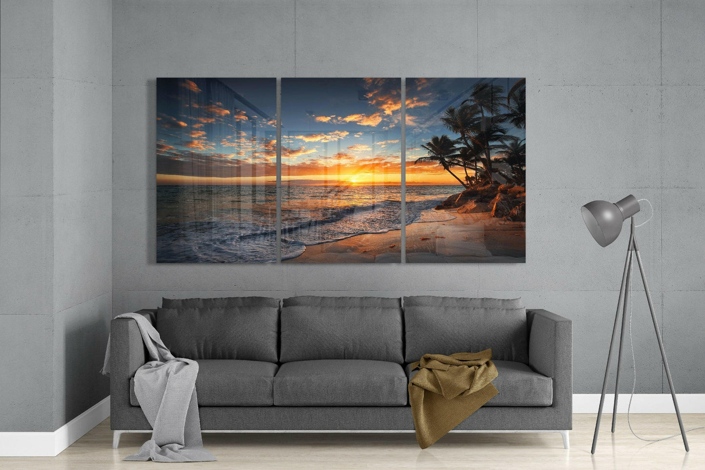 Sunset Glass Wall Art