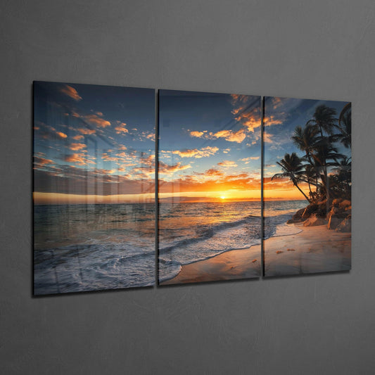 Sunset Glass Wall Art