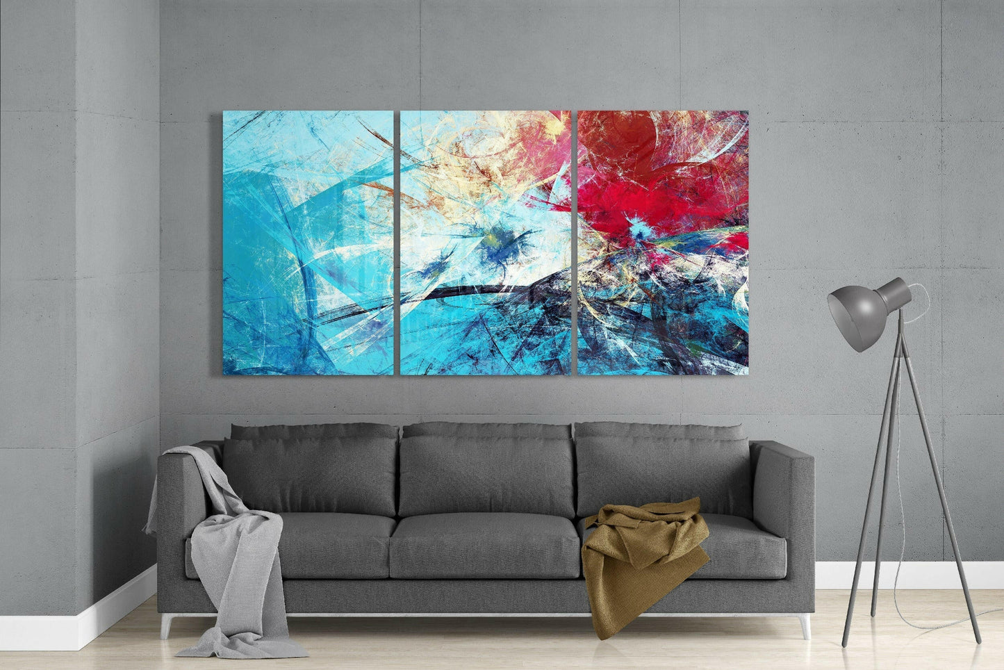 Blue Glass Wall Art
