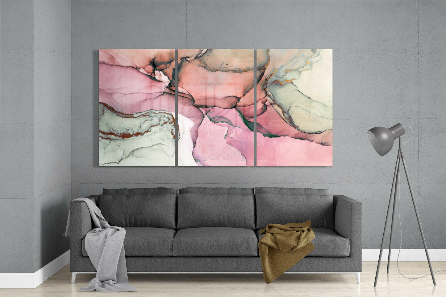 Pink Glass Wall Art