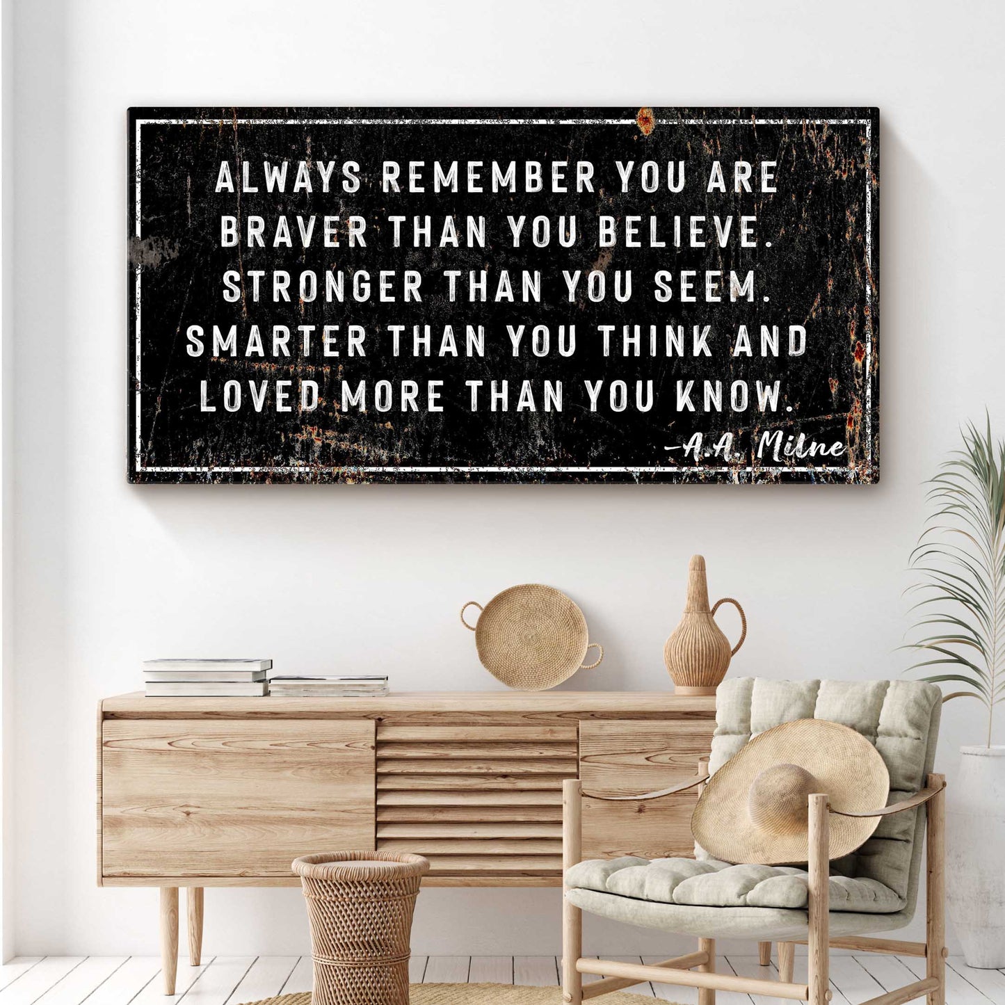 You Are Loved More Than You Know Rustic Canvas Wall Art