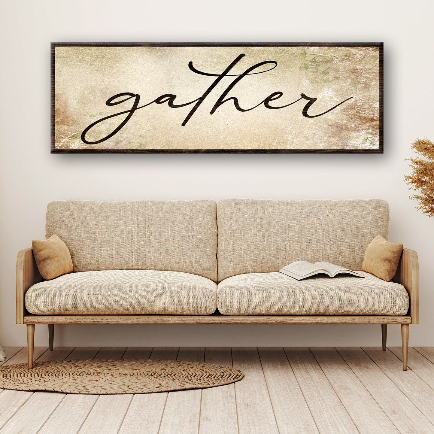 Gather Grunge Canvas Wall Art