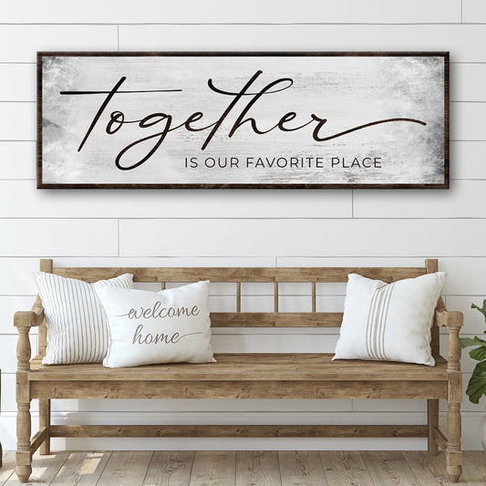 Together Is Our Favorite Place Canvas Wall Art