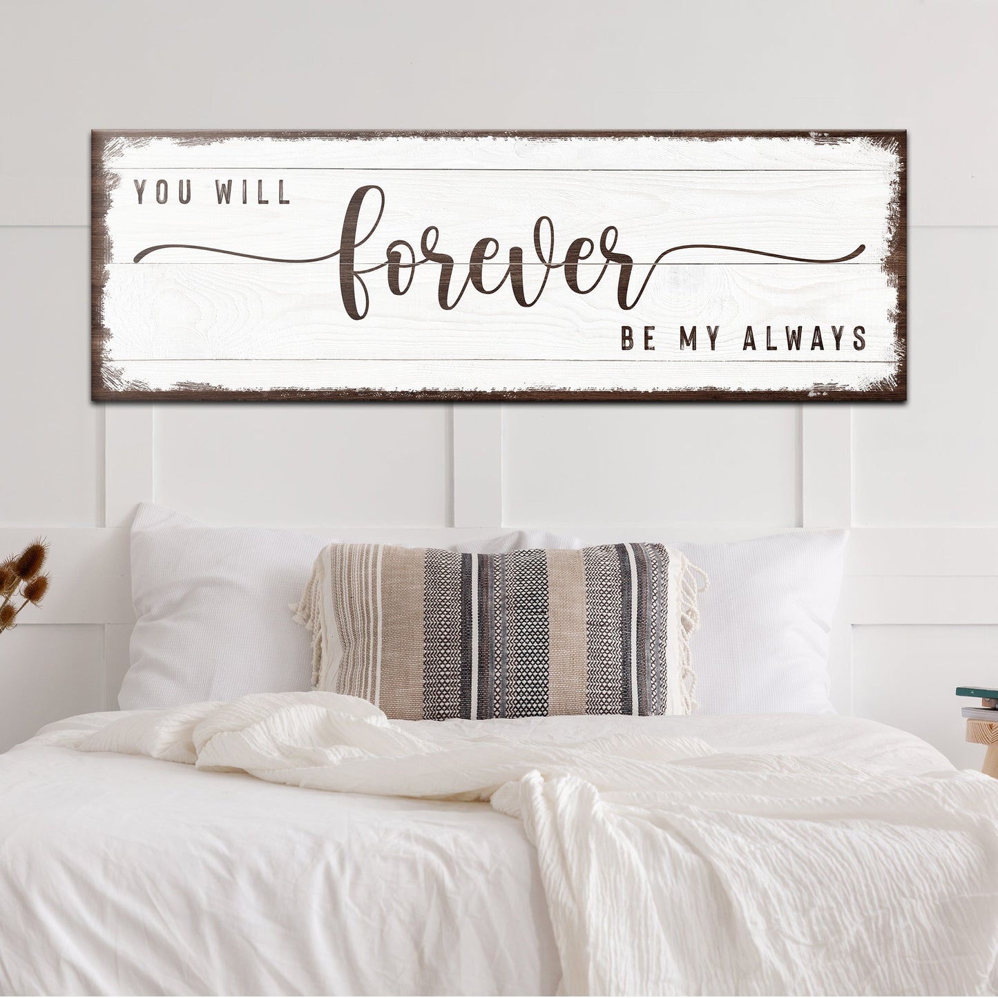You Will Forever Be My Always Couple Canvas Sign