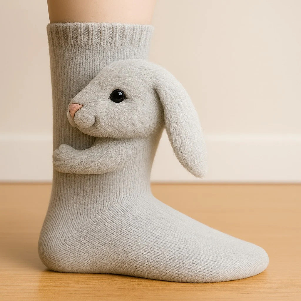 Cute Animal Socks: 3D Plush Friends for Your Feet