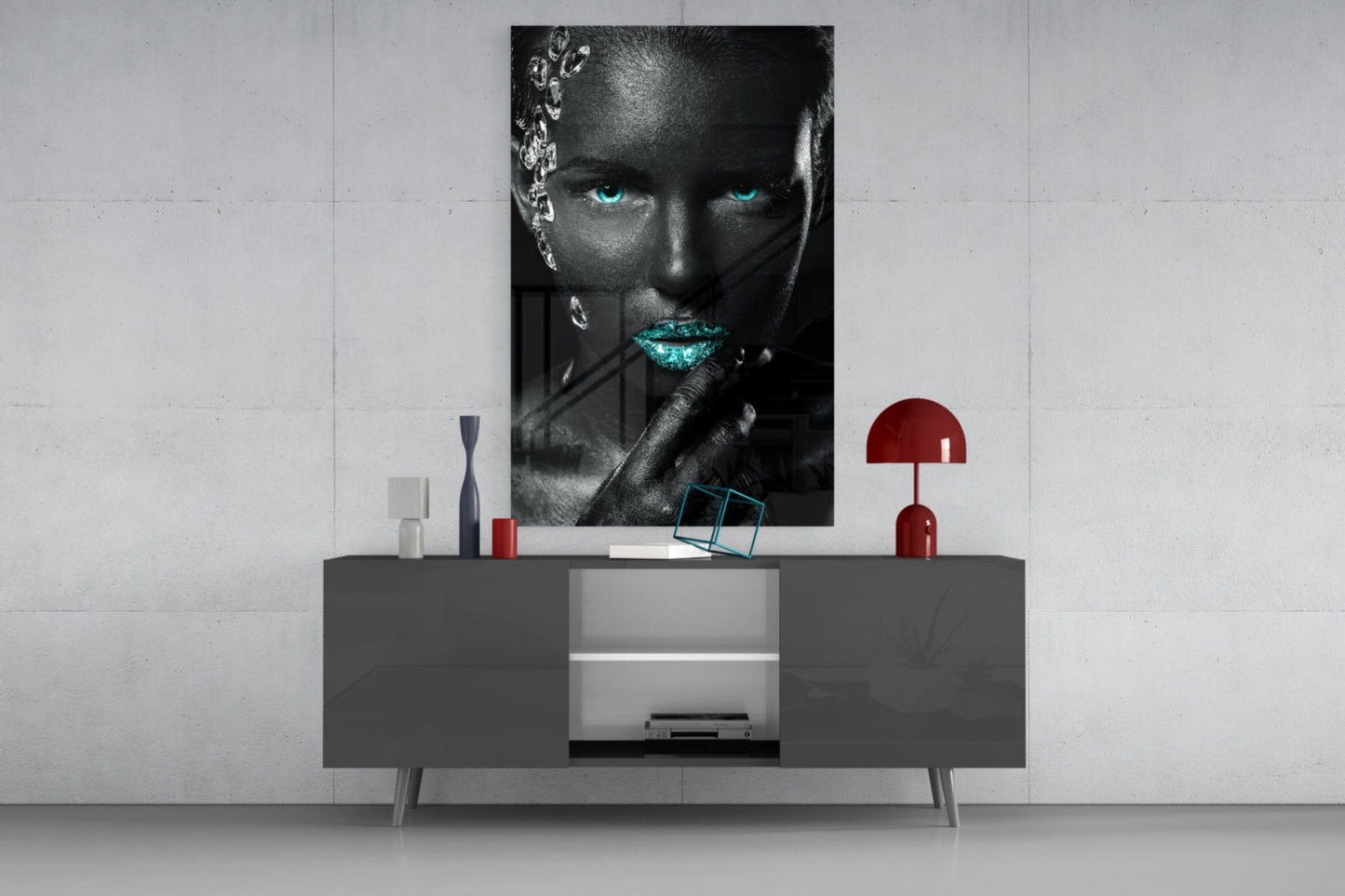 Woman In Crystal Glass Wall Art