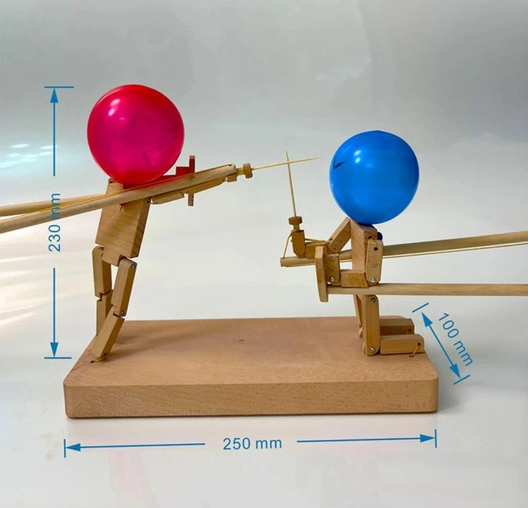 Office desk toy balloon popping game for two players sizes