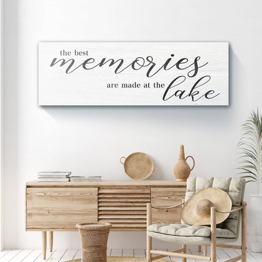 Best Memories At The Lake Canvas Wall Art