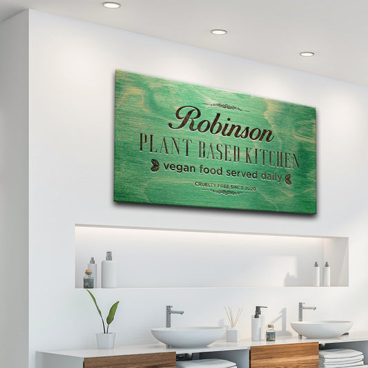 Plant Based Kitchen Canvas Wall Art