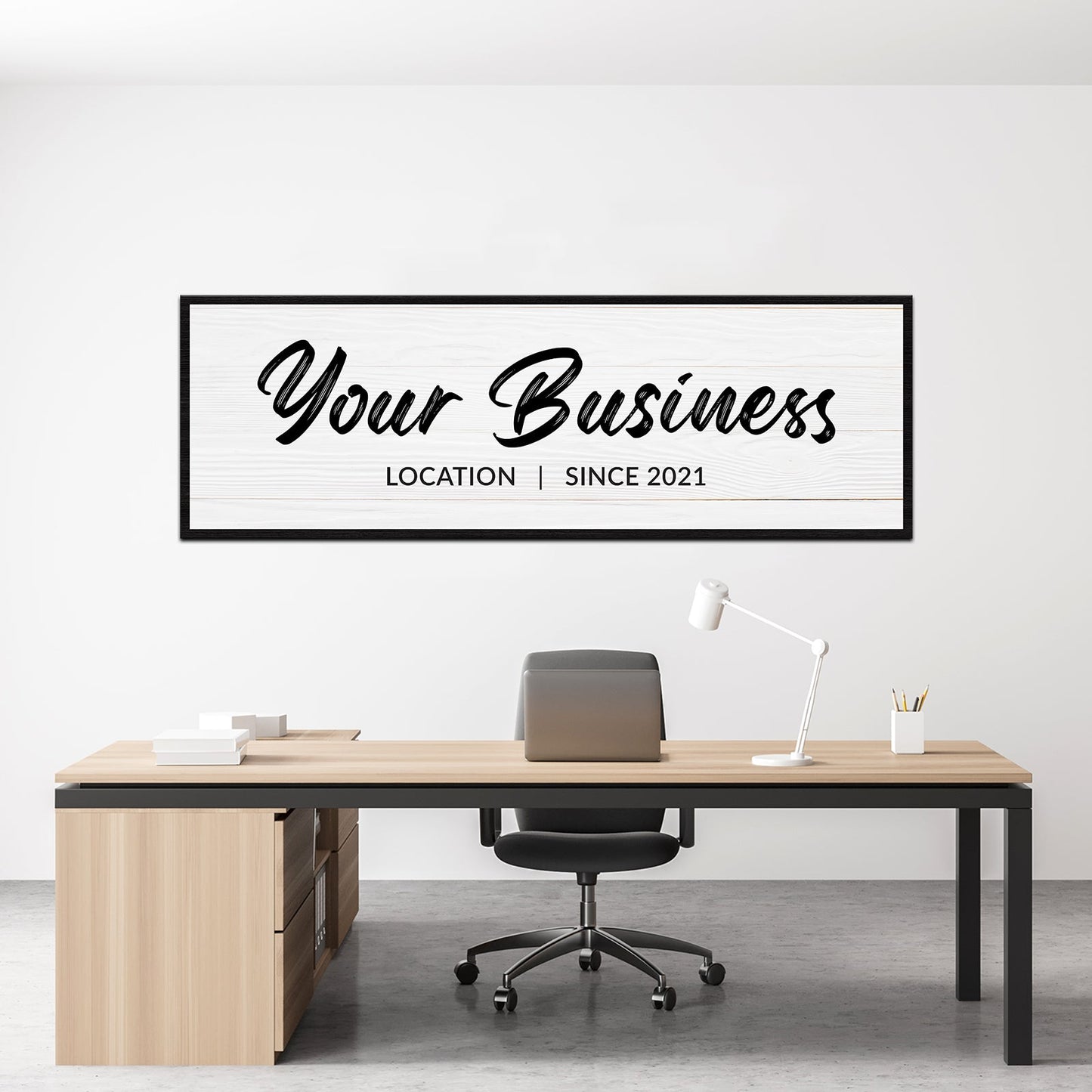 Personalized Business Location Canvas Sign