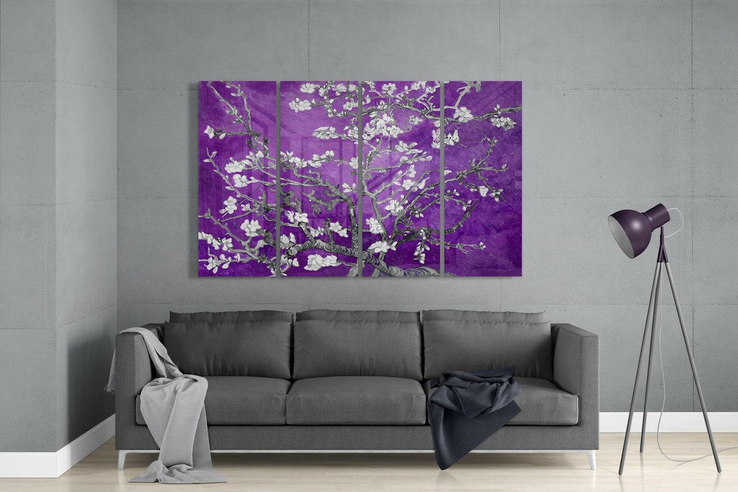 Sakura 4-Piece Glass Wall Art