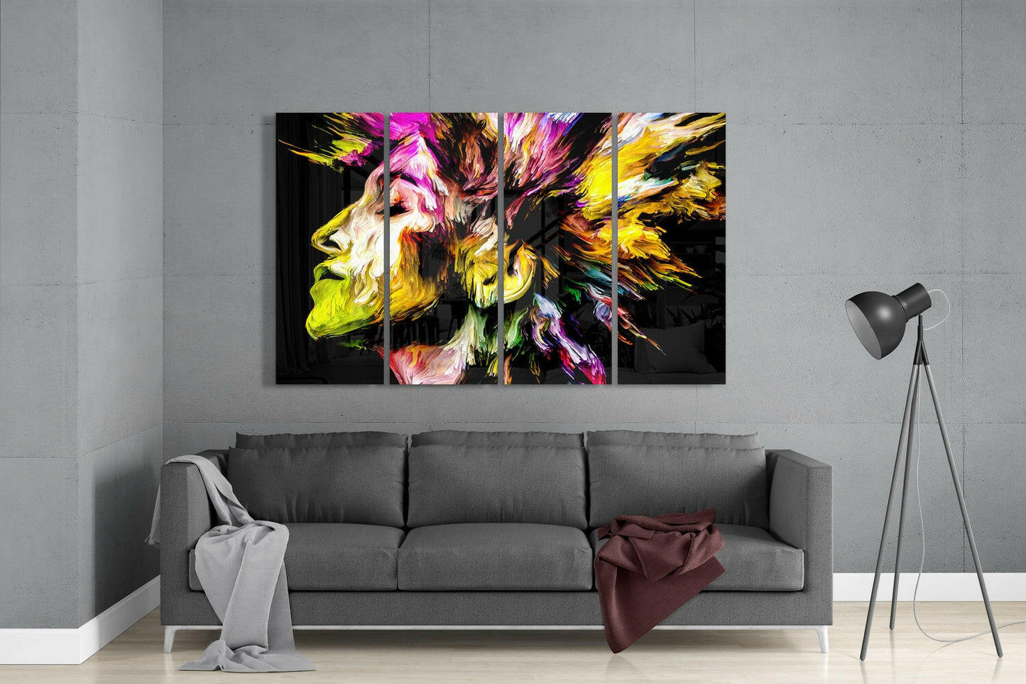 Feel the Music II 4-Piece Glass Wall Art