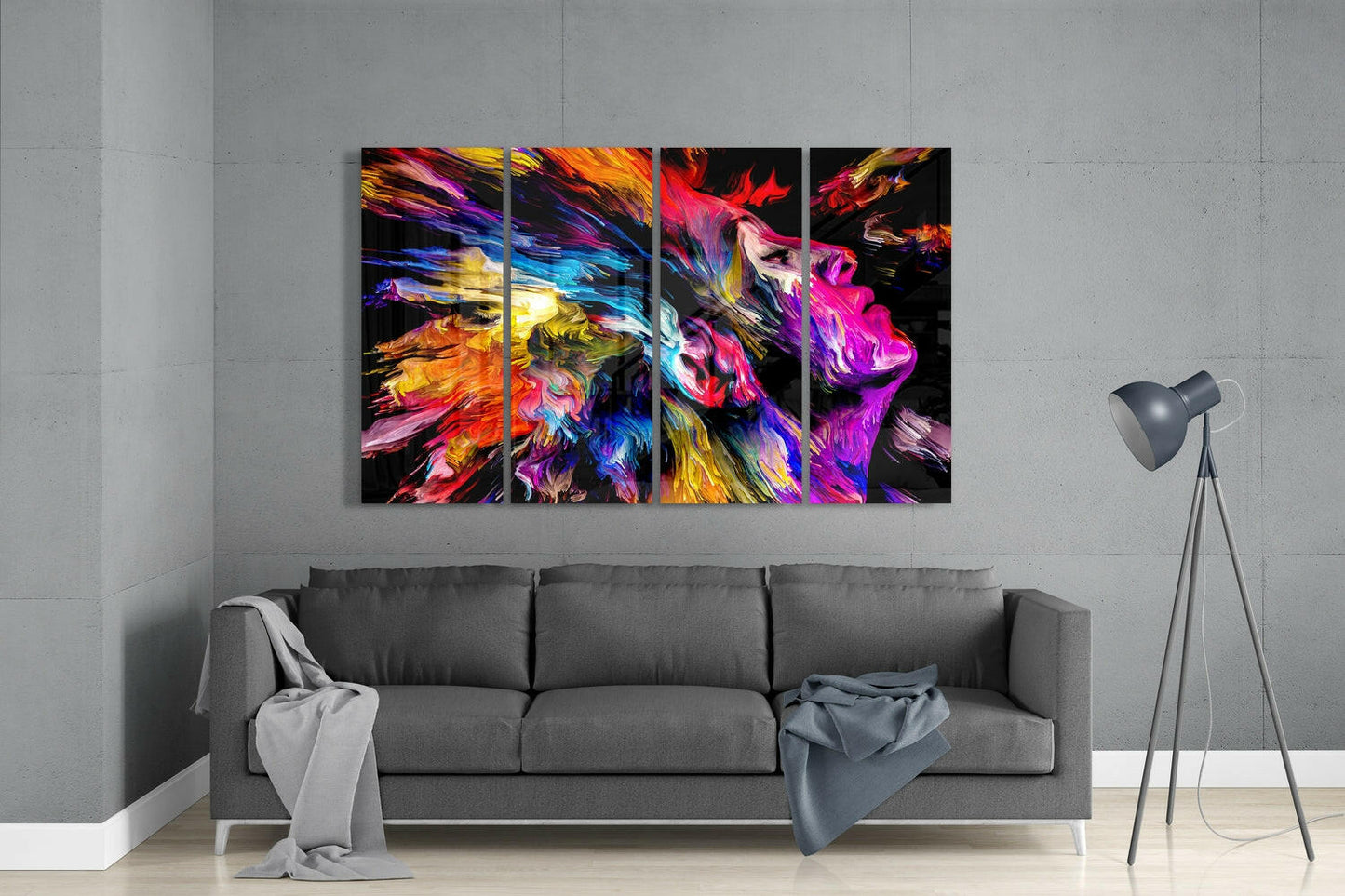 Feel the Music 4-Piece Glass Wall Art