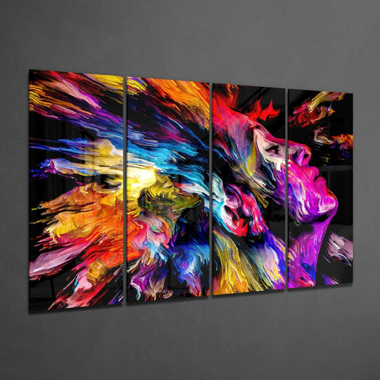 Feel the Music 4-Piece Glass Wall Art
