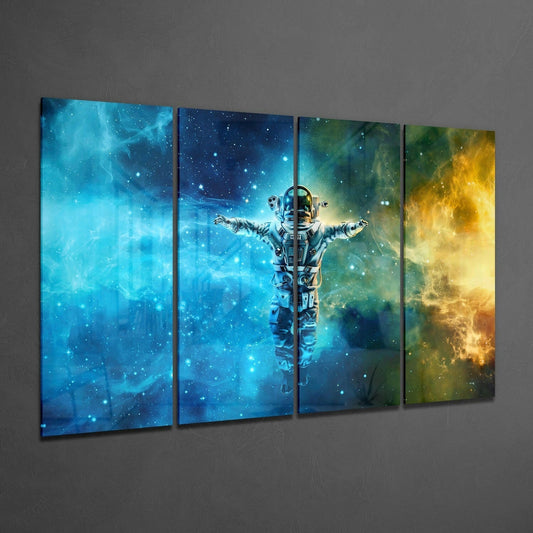 Astronaut Glass Wall Art