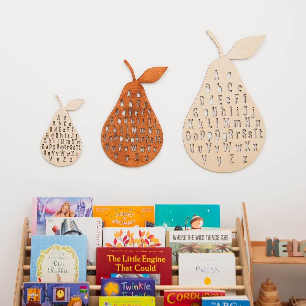 Wooden ABC Alphabet Nursery Wall Art