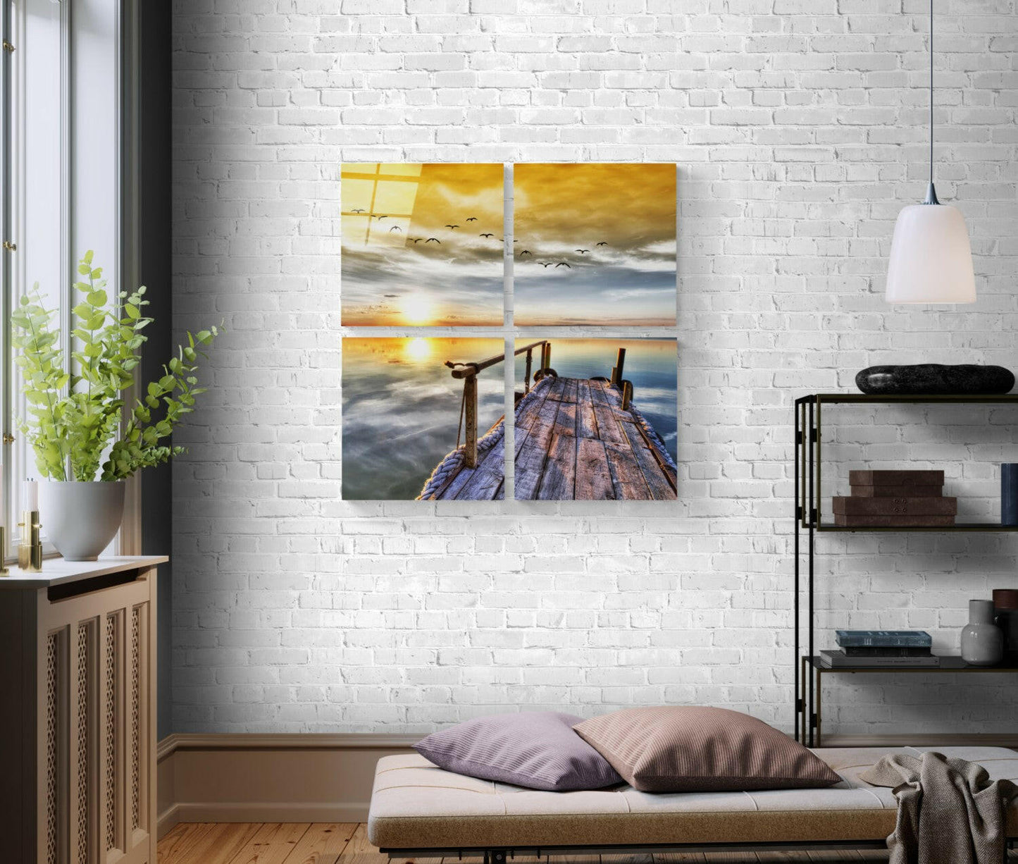 Sunset Glass Wall Art