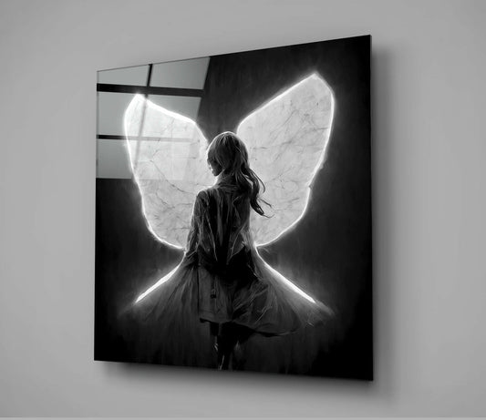 Me Flying Glass Wall Art