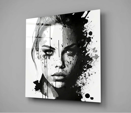 Woman Glass Wall Art