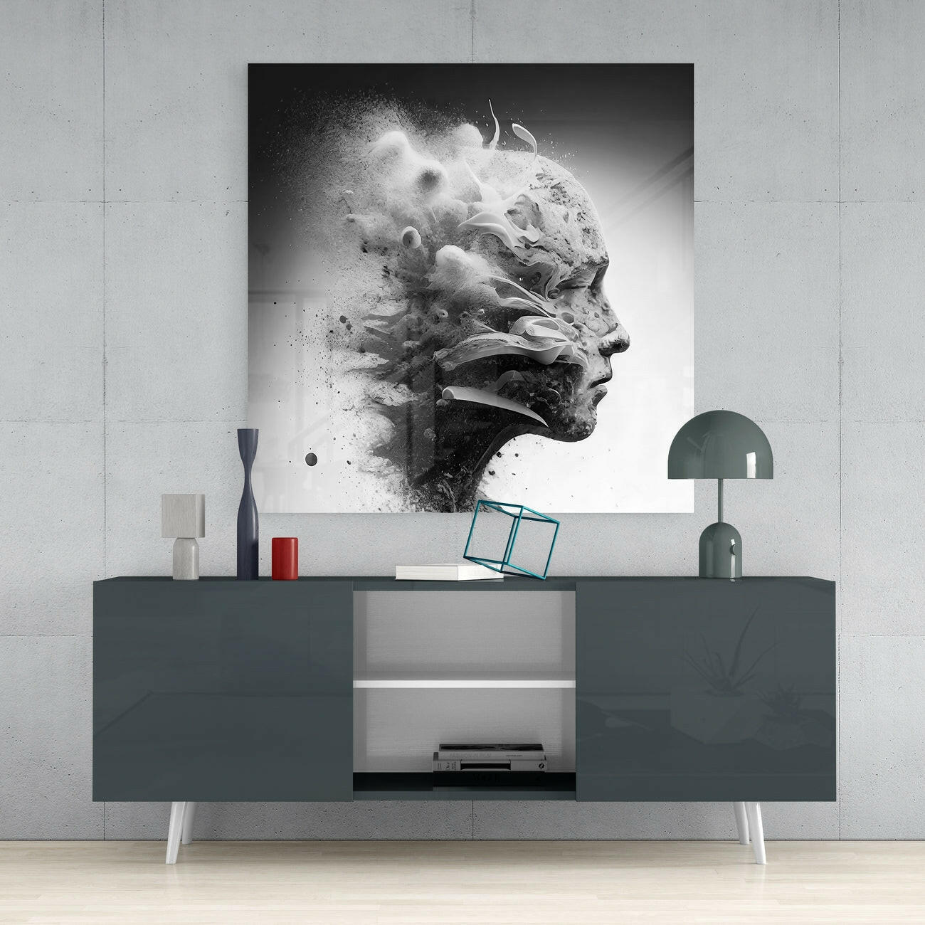 Smoked Thoughts Glass Wall Art