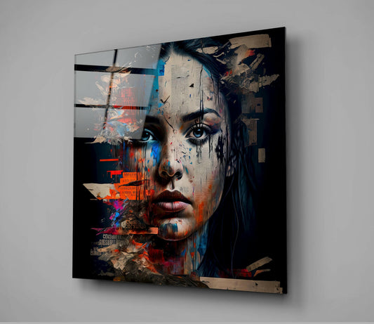 Woman Glass Wall Art