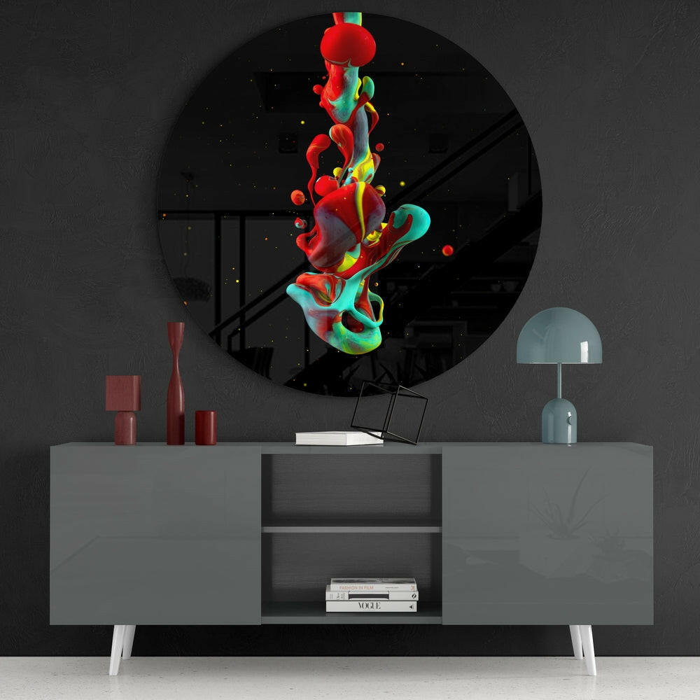 Textured Abstract Glass Wall Art