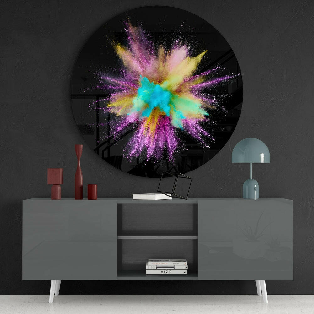 Modern Abstract Glass Wall Art