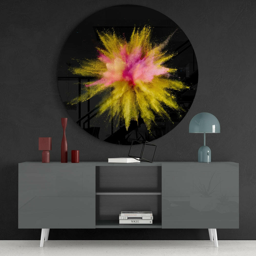 Bold Abstract Glass Wall Art