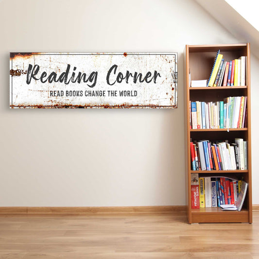 Reading Corner Personalized Canvas Sign