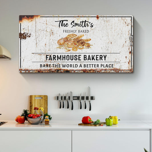 Farmhouse Bakery Canvas Sign