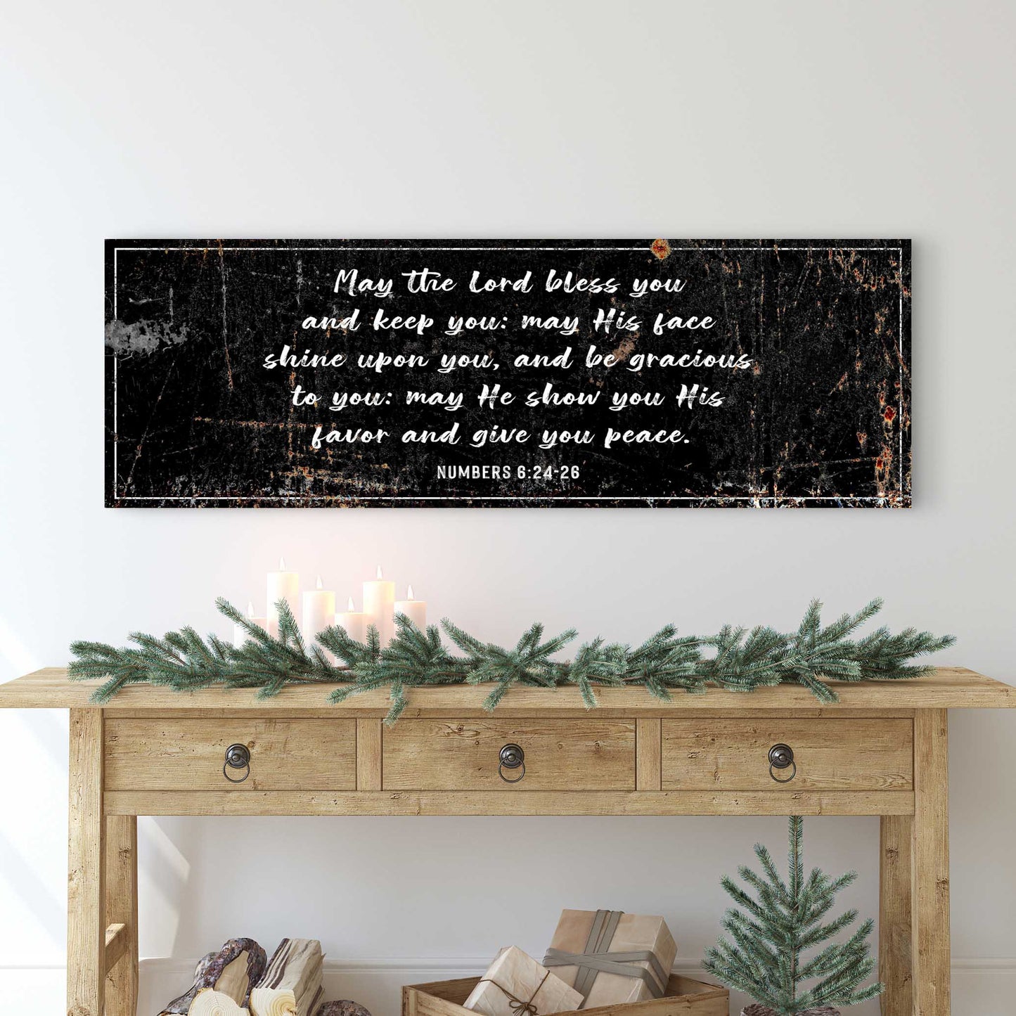 Numbers 6:24-26 May The Lord Bless You Canvas Wall Art
