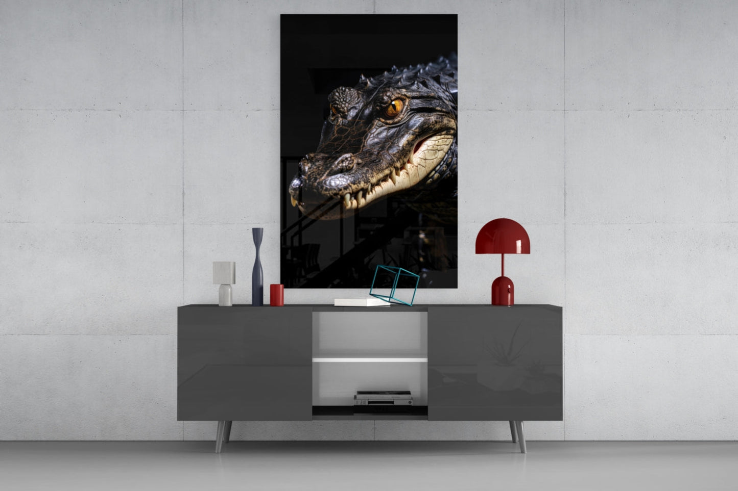 Eyes of the Swamp Glass Wall Art
