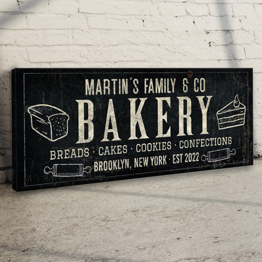 Bakery Sign Canvas Wall Art Breads Cakes Confections