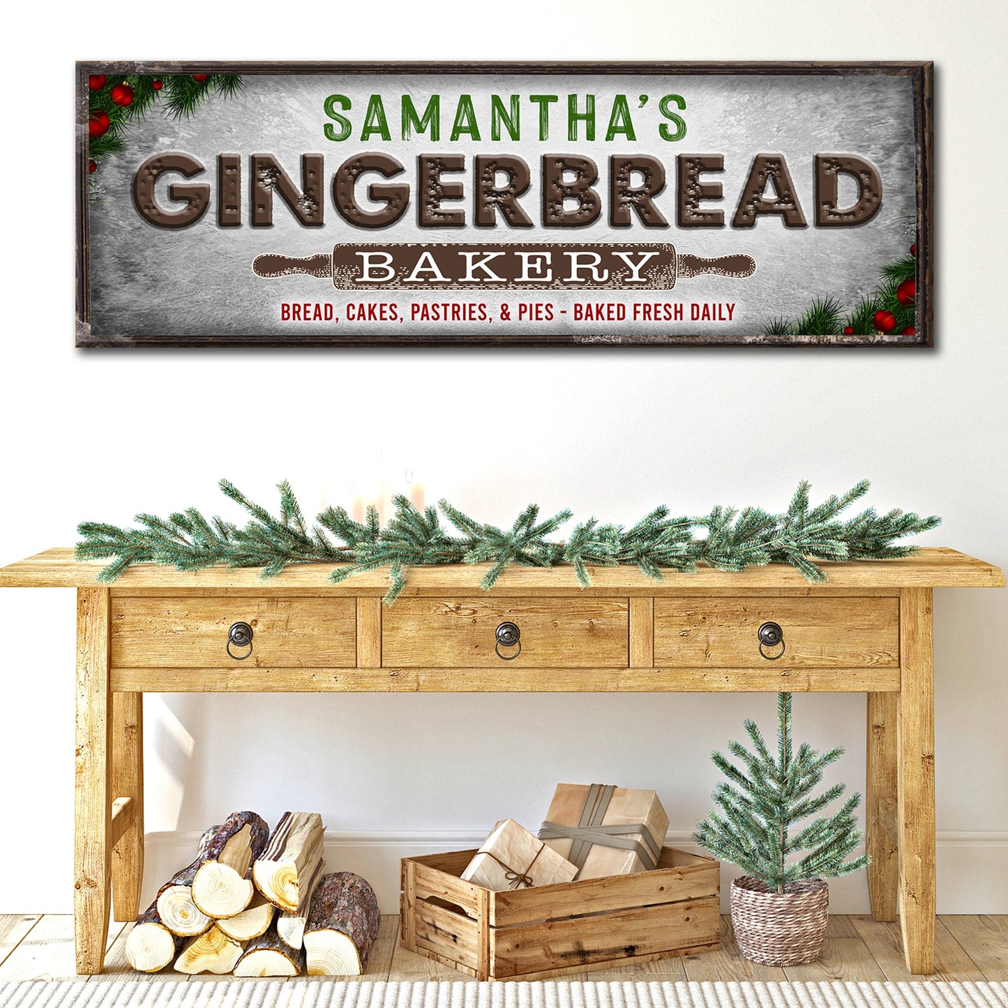 Personalized Bakery Canvas Sign