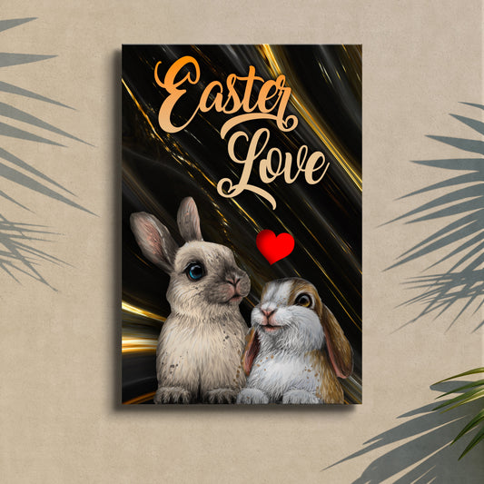 Easter Love Canvas Wall Sign