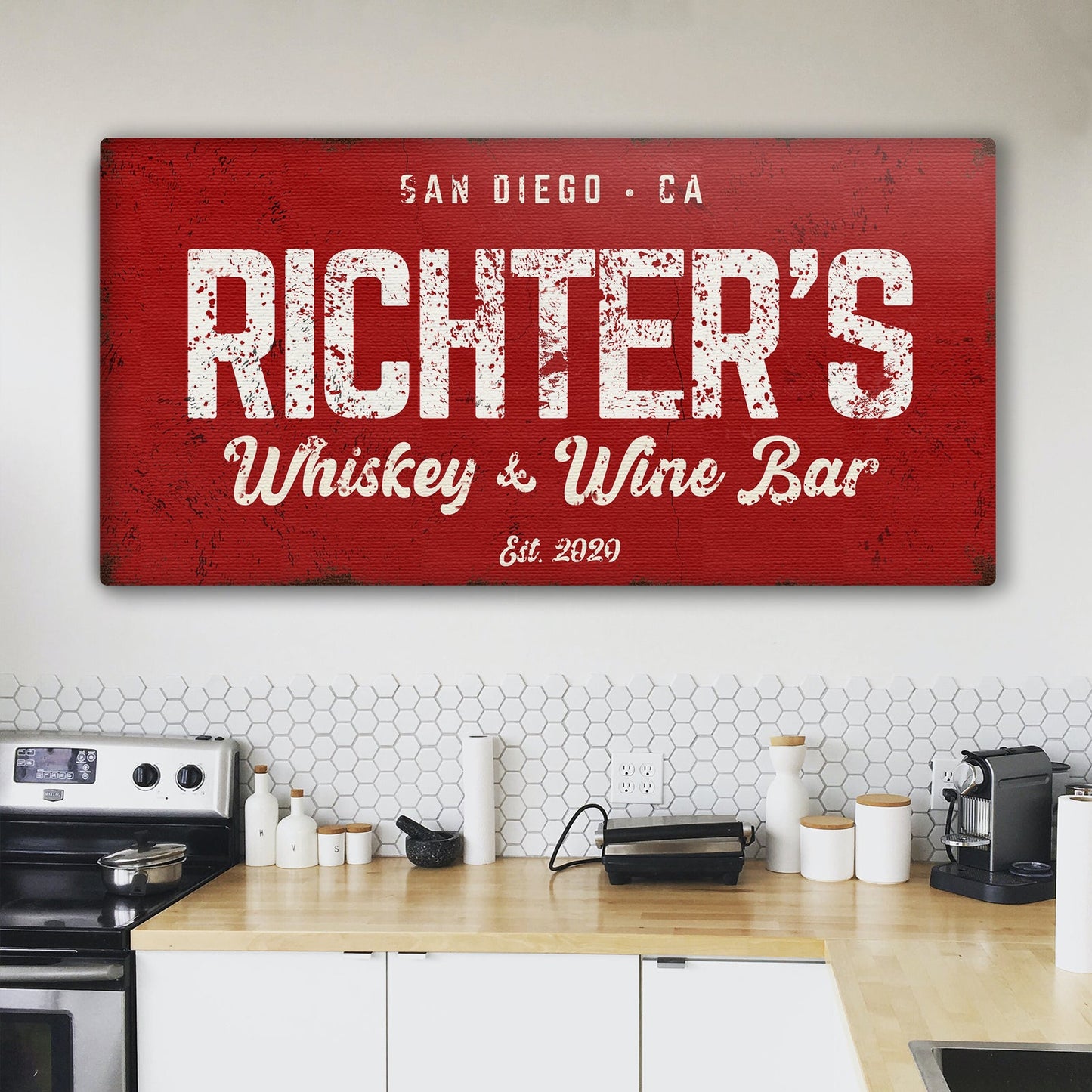 Whiskey and Wine Bar Canvas Wall Art